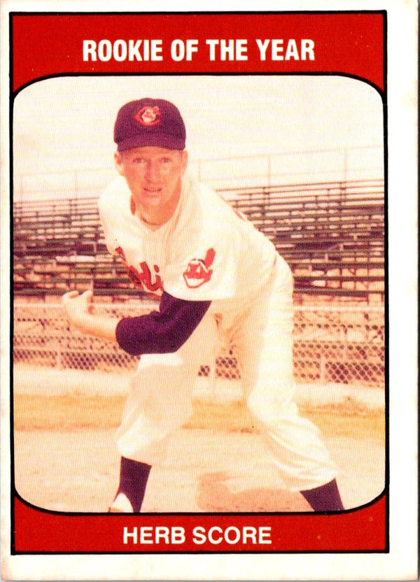 1985 TCMA Rookies of the Year Herb Score #NNO