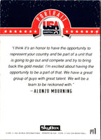 1994 SkyBox USA Portraits Alonzo Mourning #PT1