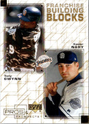 2001 Upper Deck Pros & Prospects Franchise Building Blocks Tony Gwynn/Xavier Nady