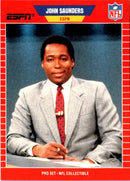 1989 Pro Set Announcers John Saunders