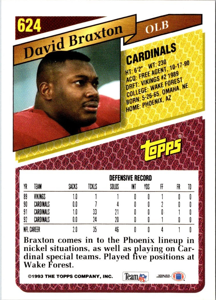 1993 Topps David Braxton