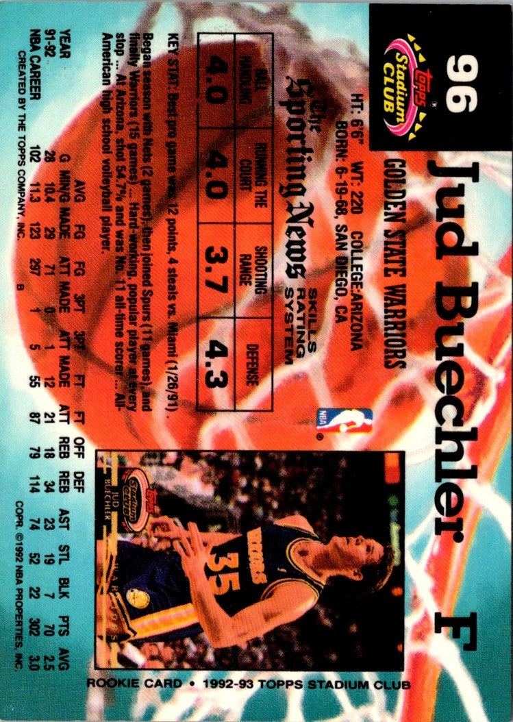 1992 Stadium Club Members Only Jud Buechler
