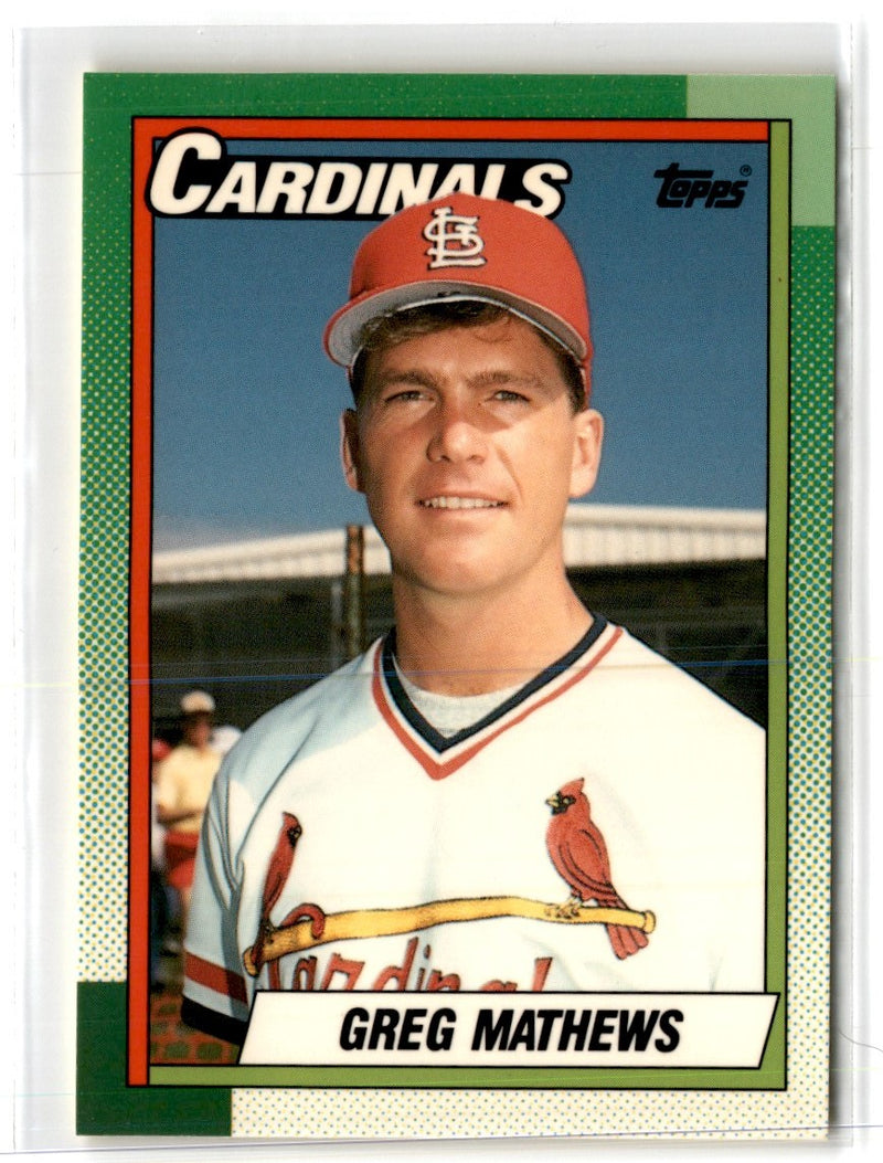 1990 Topps Tiffany Greg Mathews