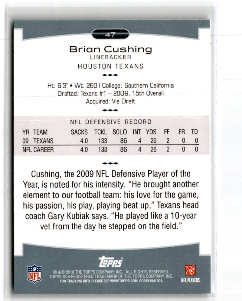 2009 Donruss Classics School Colors Brian Cushing