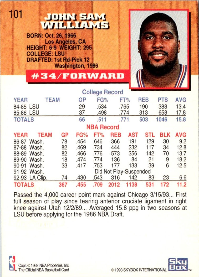1993 Hoops John Williams