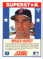 1989 Score Baseball's 100 Hottest Players Bruce Hurst #79