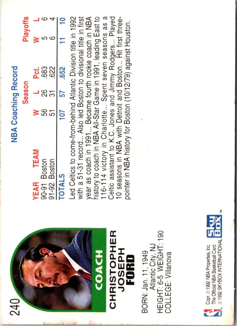 1992 Hoops Chris Ford