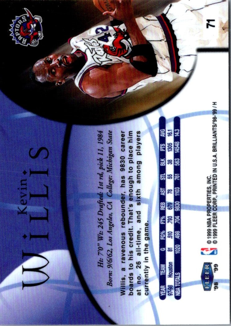 1999 Fleer Force Kevin Willis