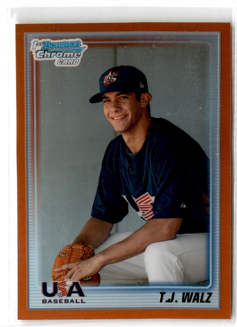 2010 Bowman Chrome USA Baseball Refractors T.J. Walz