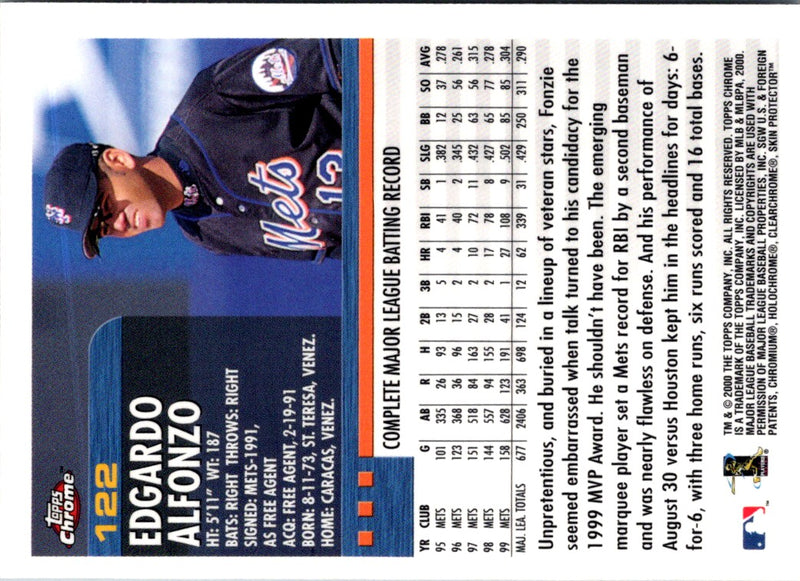 2000 Topps Chrome Edgardo Alfonzo