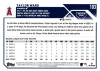 2023 Topps Taylor Ward #103