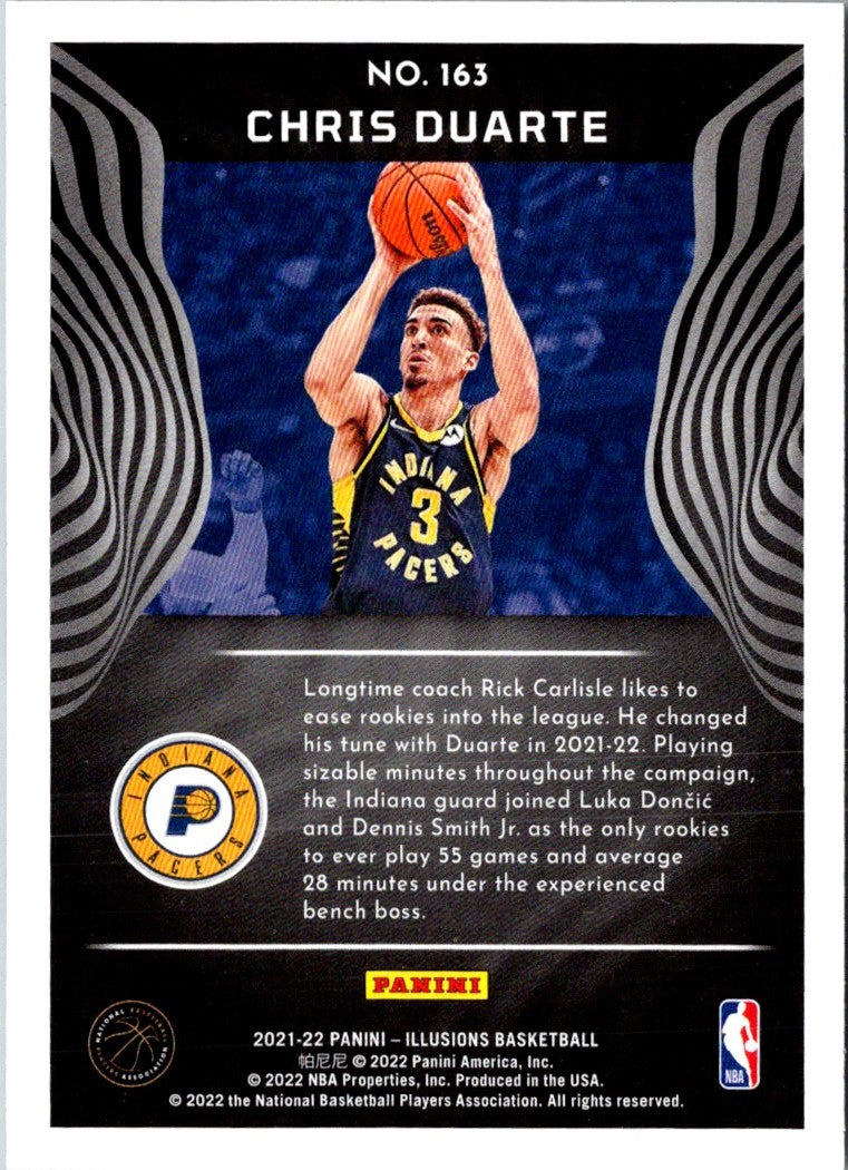 2021 Panini Obsidian Electric Etch Blue Flood Chris Duarte