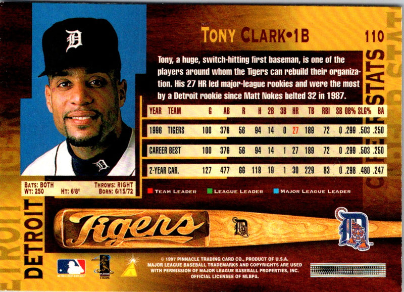 1997 Pinnacle Tony Clark