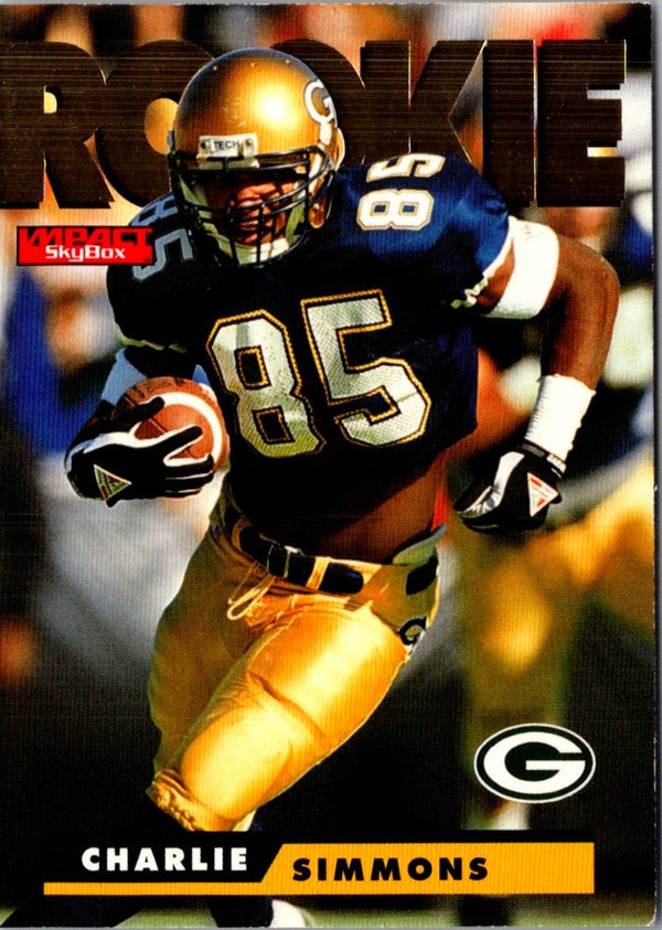 1995 SkyBox Impact Charlie Simmons #195 Rookie