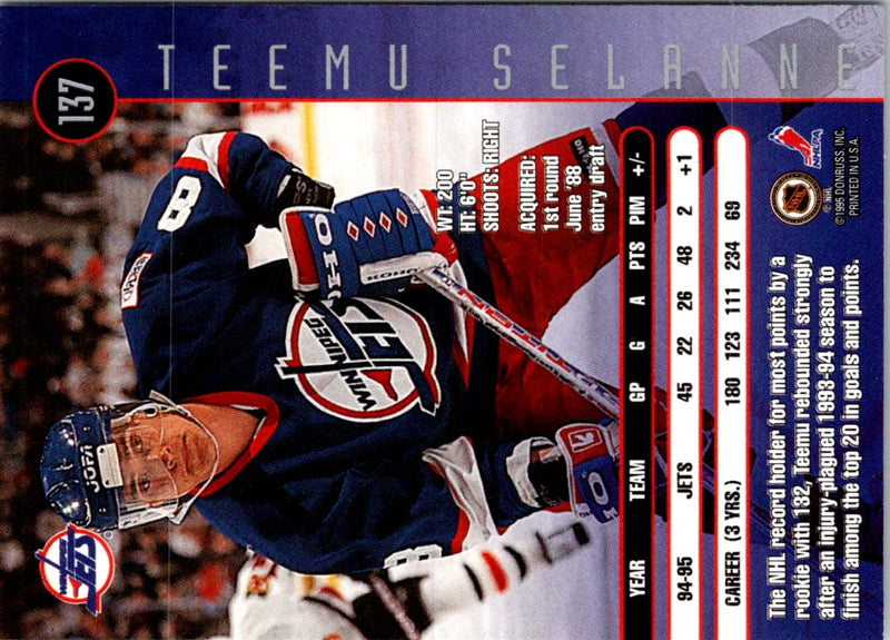 1995 Leaf Teemu Selanne