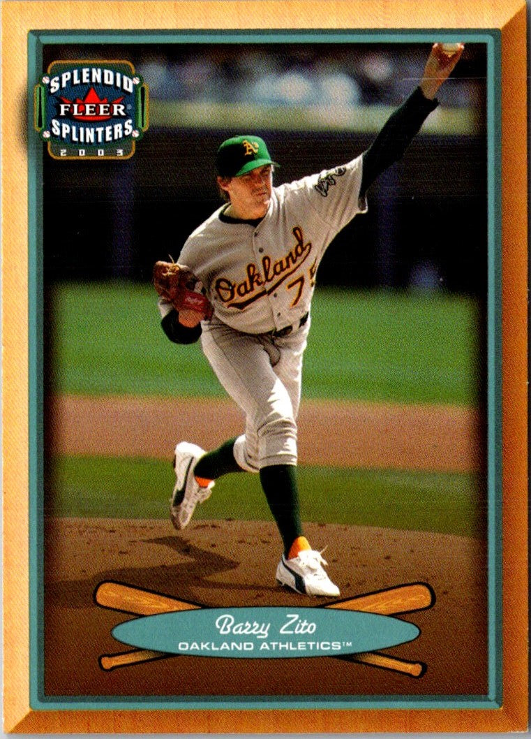 2003 Fleer Splendid Splinters Barry Zito