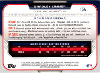 2015 Bowman Draft Picks & Prospects Bradley Zimmer #154