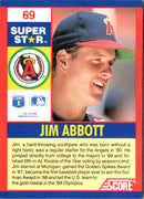 1991 Score 100 Superstars Jim Abbott