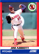 1991 Score 100 Superstars Jim Abbott
