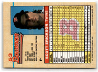 1992 Bowman Scott Erickson #53