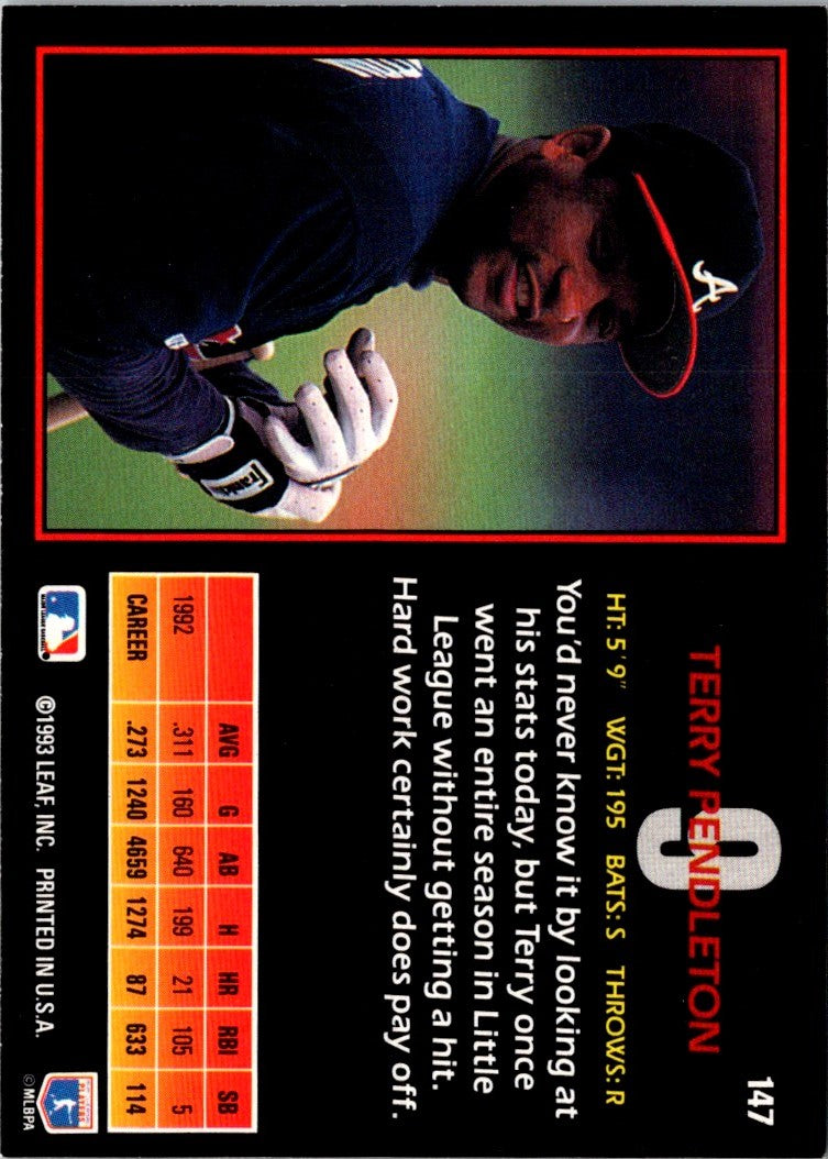 1993 Triple Play Terry Pendleton