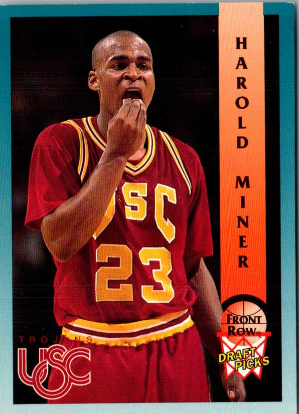 1992 Front Row Draft Picks Harold Miner #89