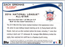 2014 Topps Zack Greinke