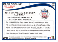 2014 Topps Zack Greinke #US-297
