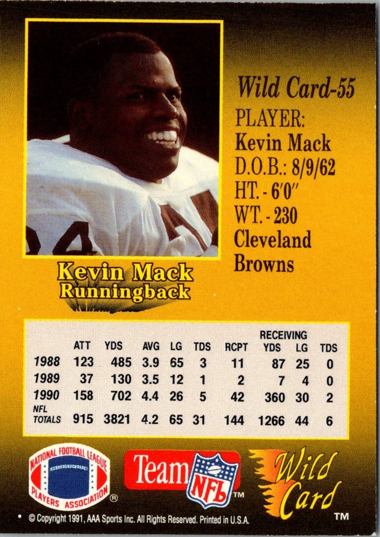 1991 Wild Card Kevin Mack