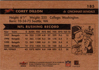 2001 Fleer Tradition Glossy Corey Dillon #185
