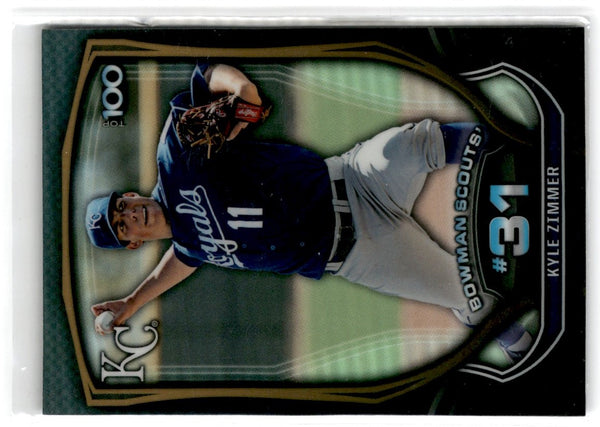 2015 Bowman Scouts Top 100 Kyle Zimmer #BTP-31