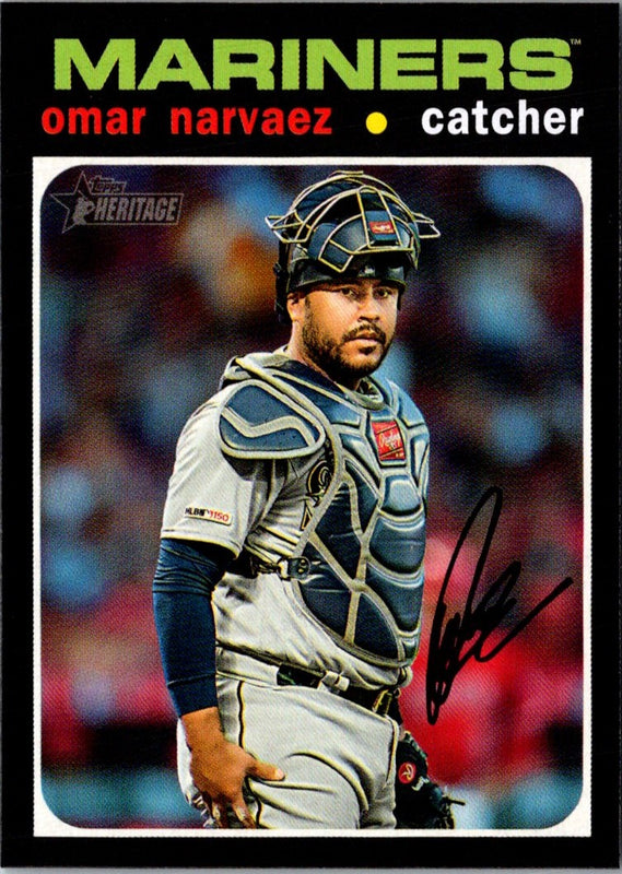 2020 Topps Heritage Omar Narvaez #28