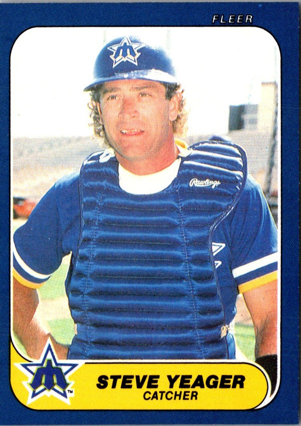 1986 Fleer Update Steve Yeager #U-131