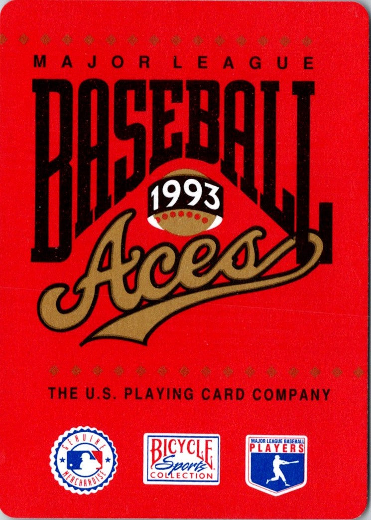 1993 Bicycle Aces Tom Glavine