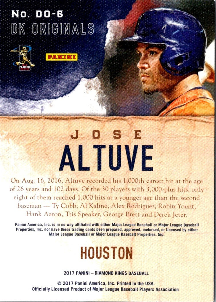 2017 Panini Diamond Kings DK Originals Jose Altuve