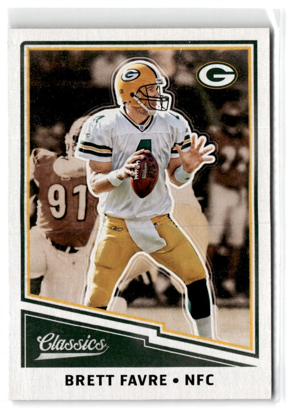 2017 Panini Classics Glossy (Gold Border) Brett Favre #118