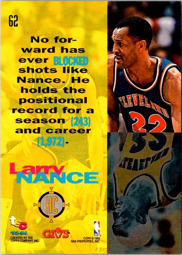 1993 Stadium Club Members Only Larry Nance