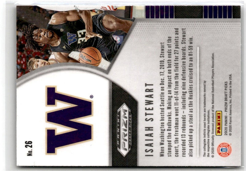 2020 Panini Prizm Draft Picks Collegiate Isaiah Stewart