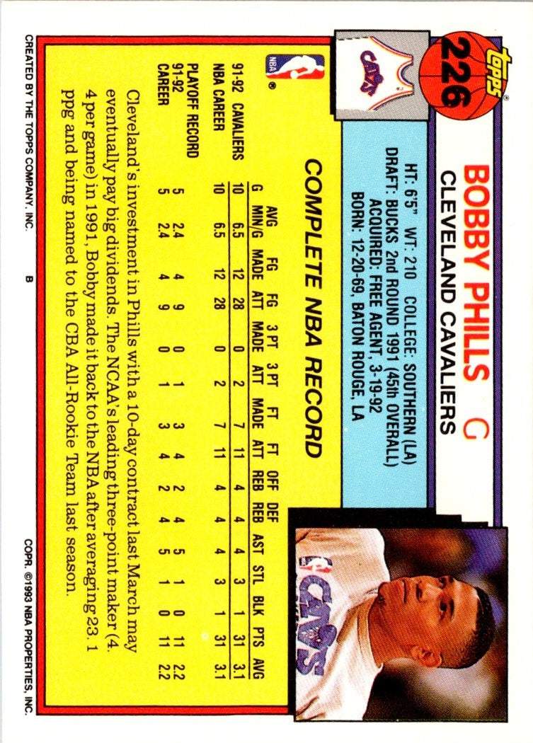 1992 Topps Bobby Phills