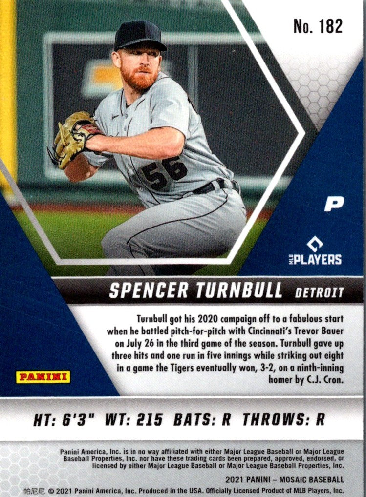 2021 Panini Mosaic Spencer Turnbull