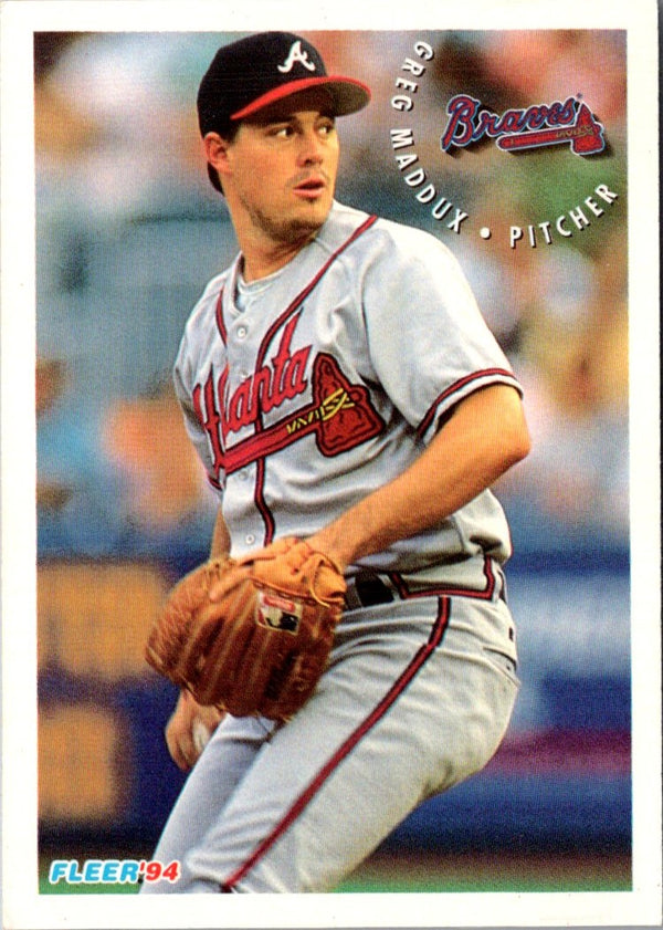 1994 Fleer Sunoco Greg Maddux #16