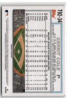 2021 Topps Update 1992 Redux Gerrit Cole #T92-34