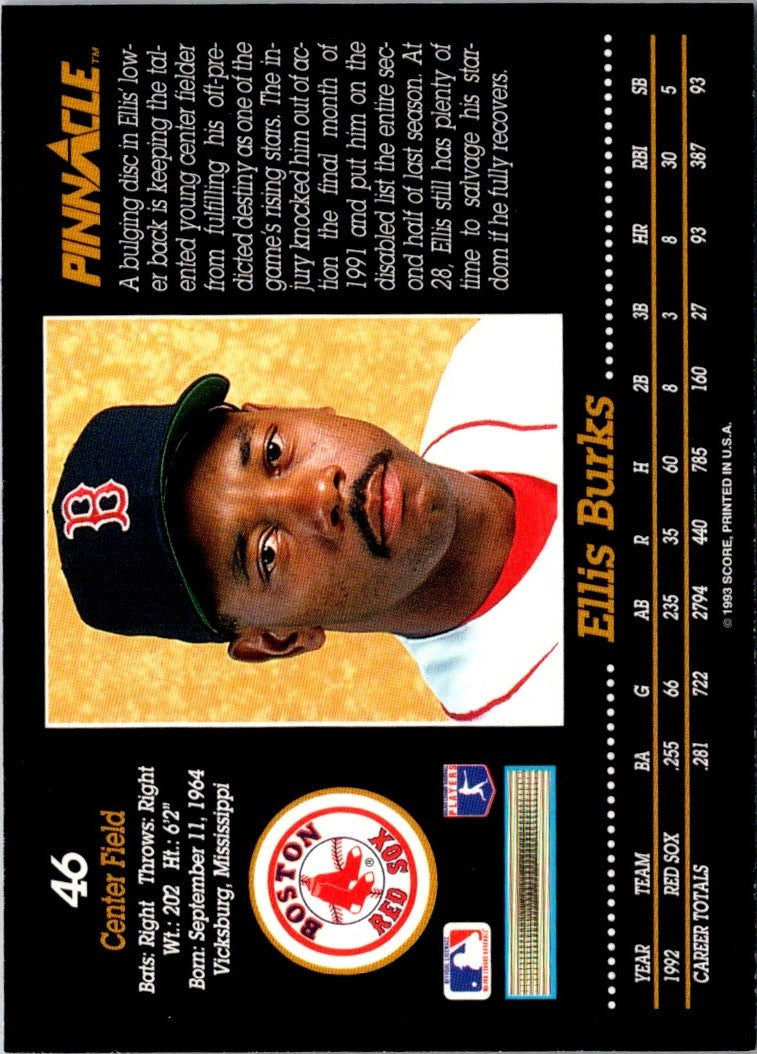 1993 Pinnacle Ellis Burks