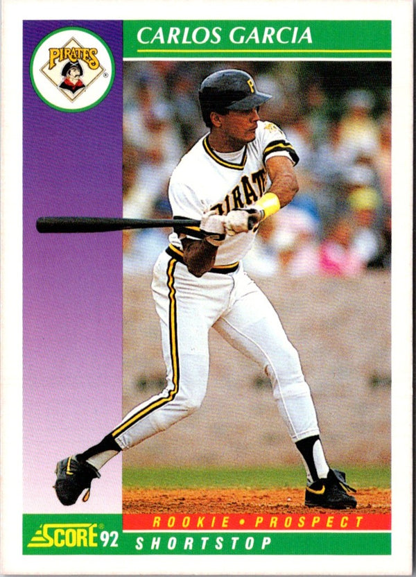 1992 Score Carlos Garcia #821