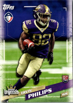 2019 Topps AAF Ervin Philips #58 Rookie