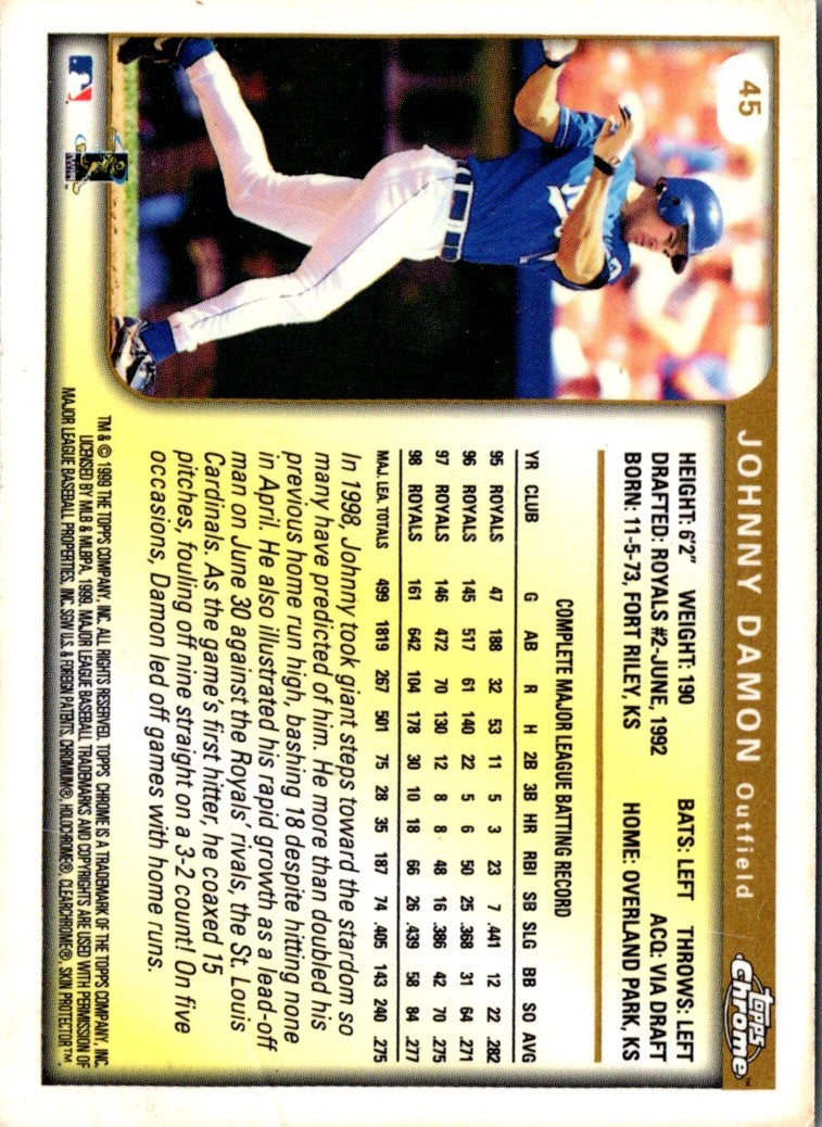 1999 Topps Chrome Johnny Damon