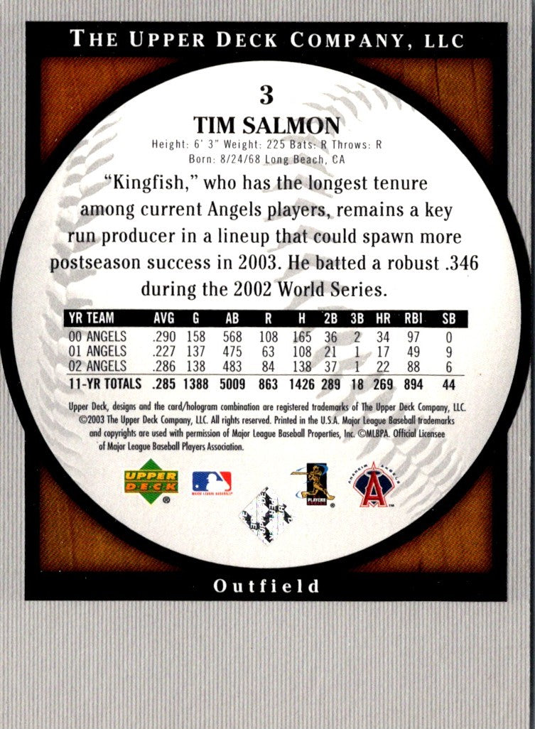 2003 Upper Deck Standing O! Tim Salmon