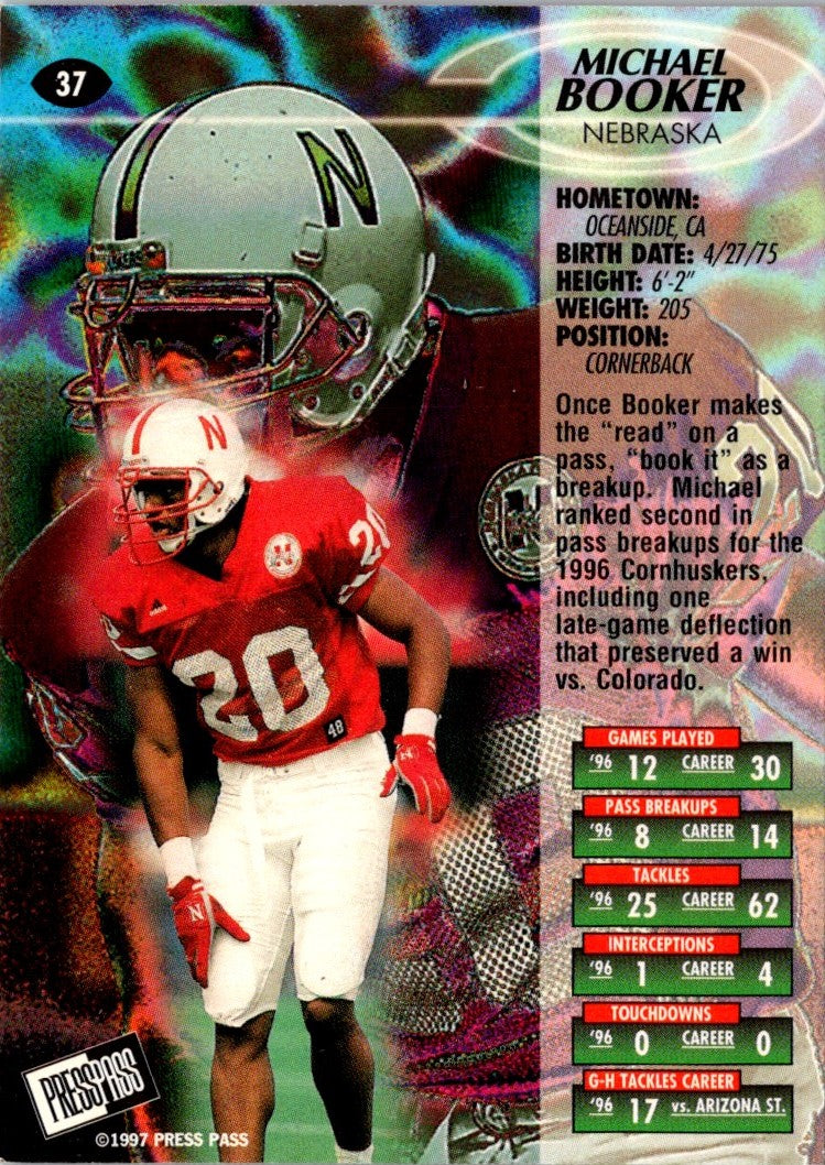 1997 Press Pass Red Zone Michael Booker