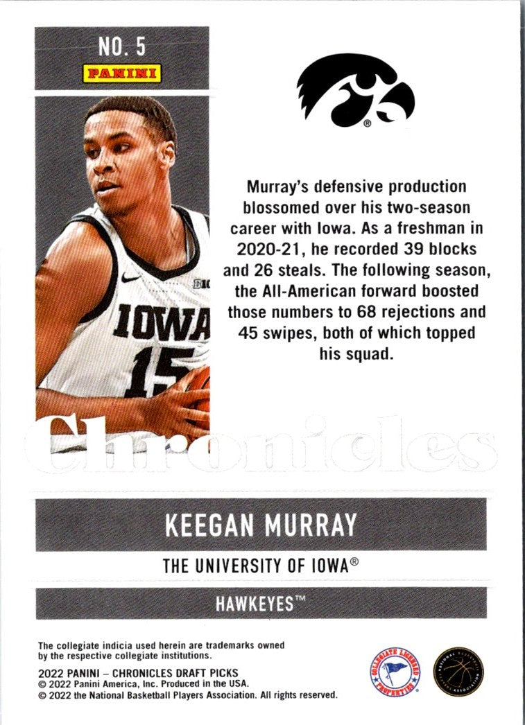 2022 Panini Rookie Keegan Murray