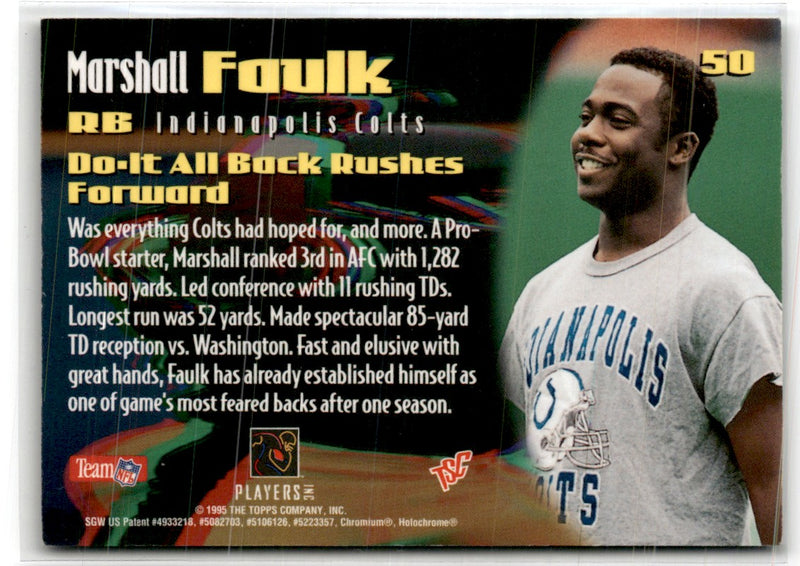 1995 Stadium Club Members Only 50 Marshall Faulk